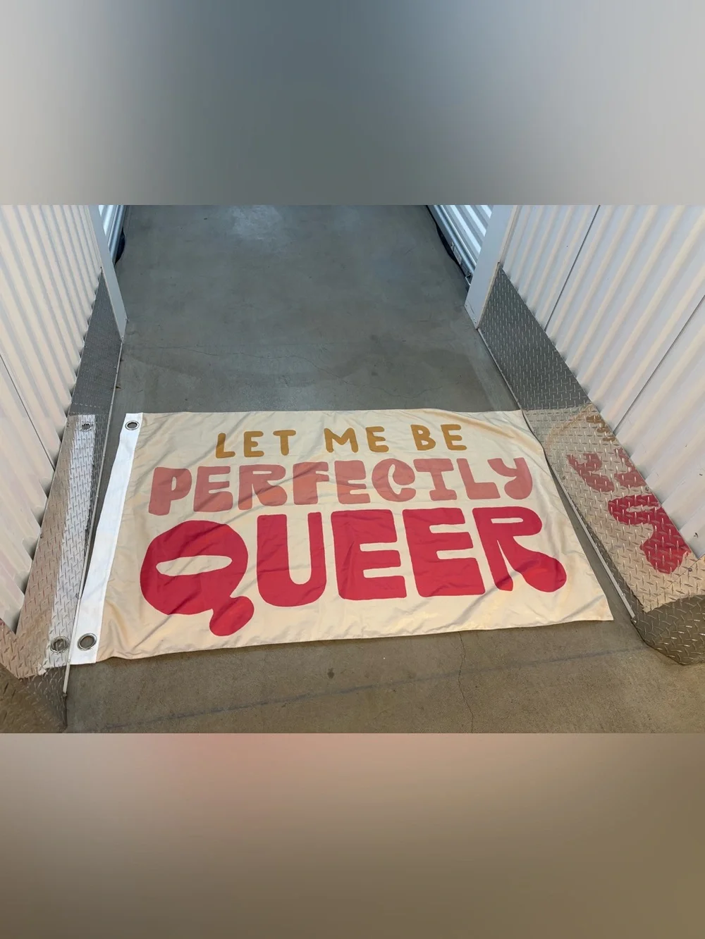Let Me Be Perfectly Queer Banner Flag Tapestry